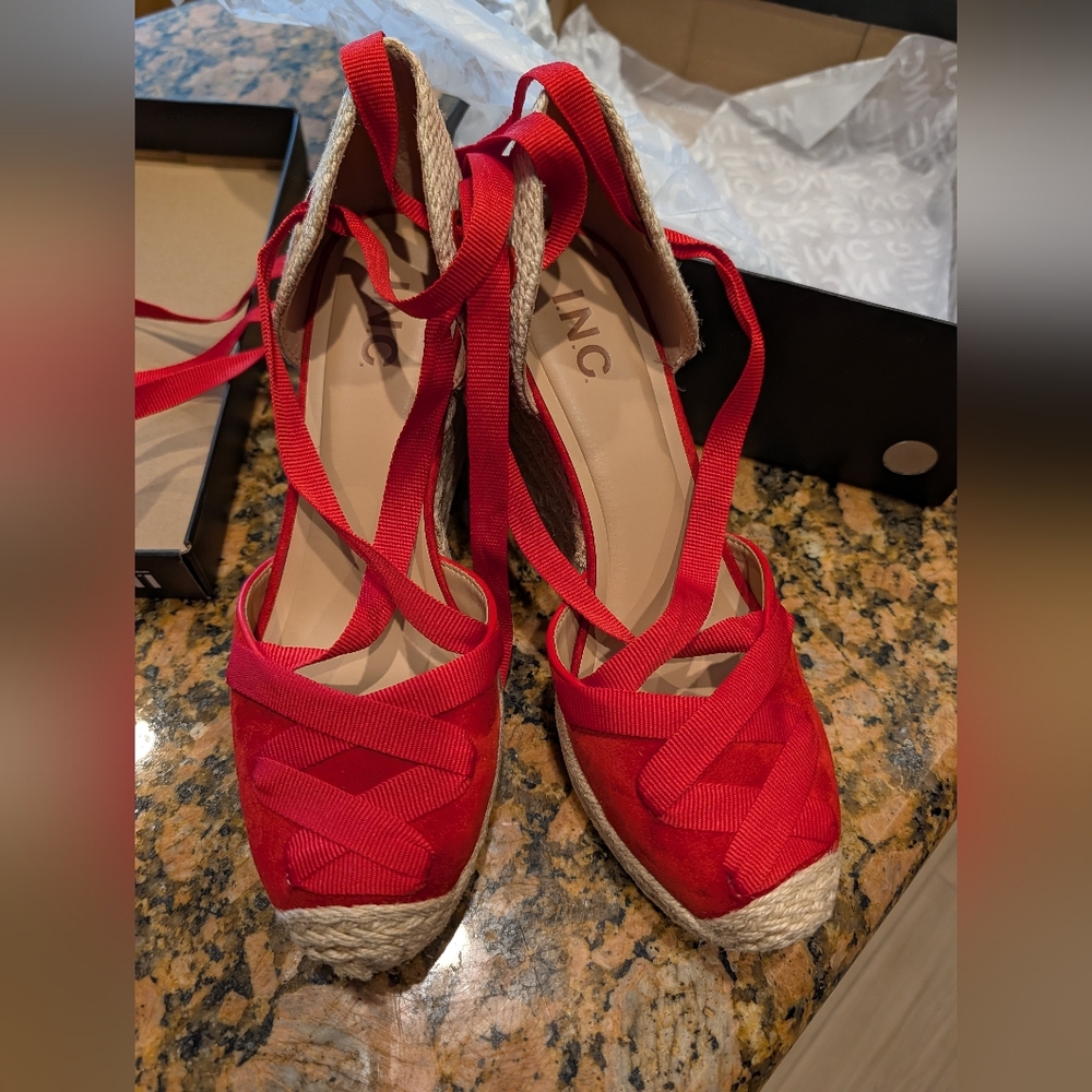 INC International Concepts Women's Merryy Espadrille Wedge Sandals - Picture 3 of 7